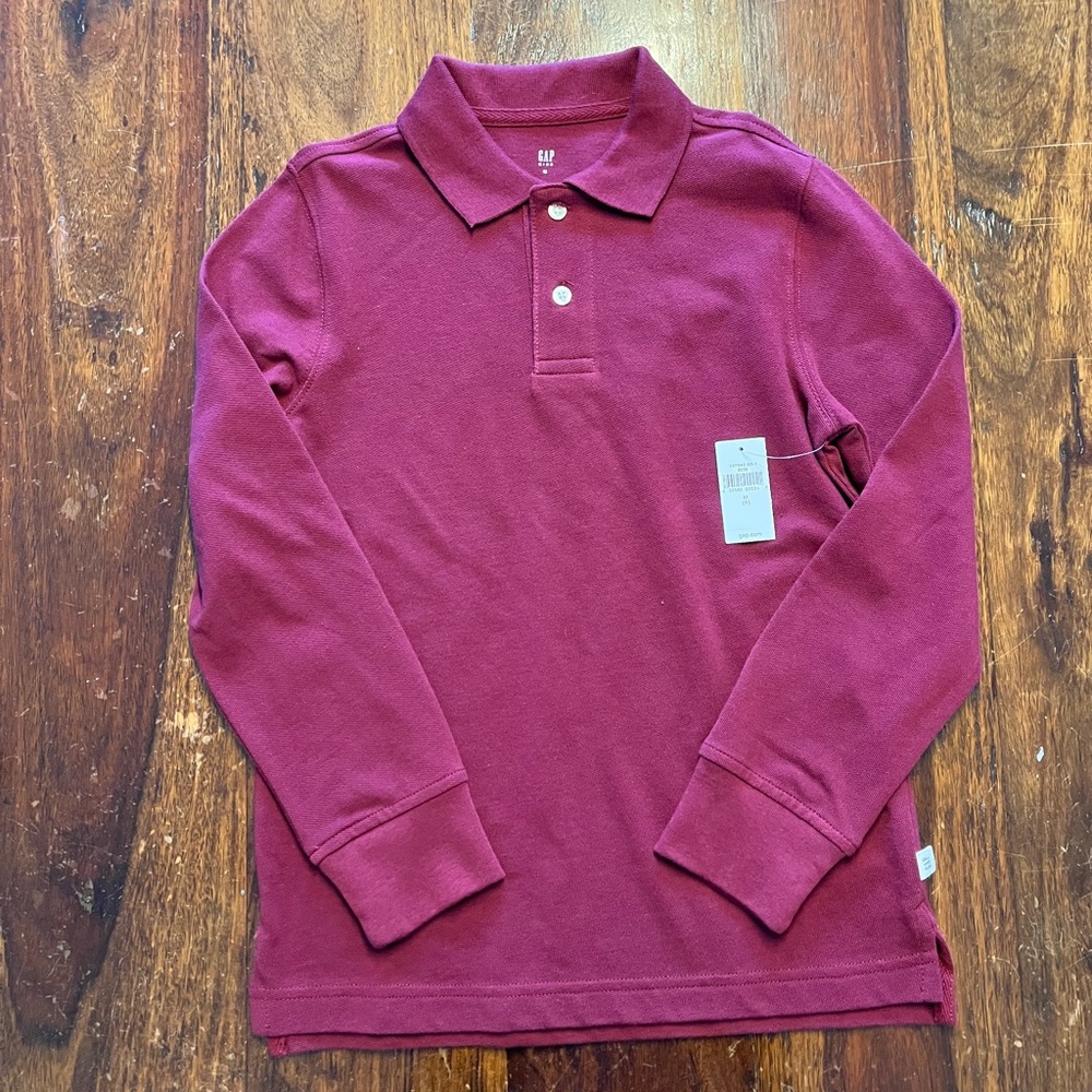 Gap long sleeve polo size M